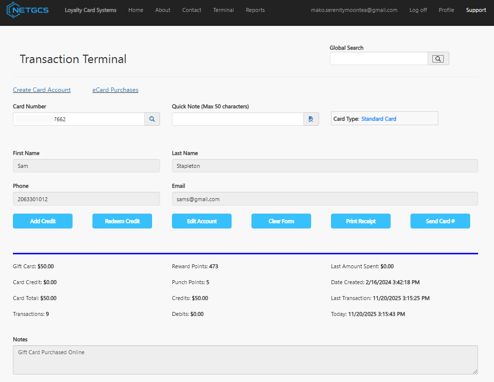 NetGCS new platform screen